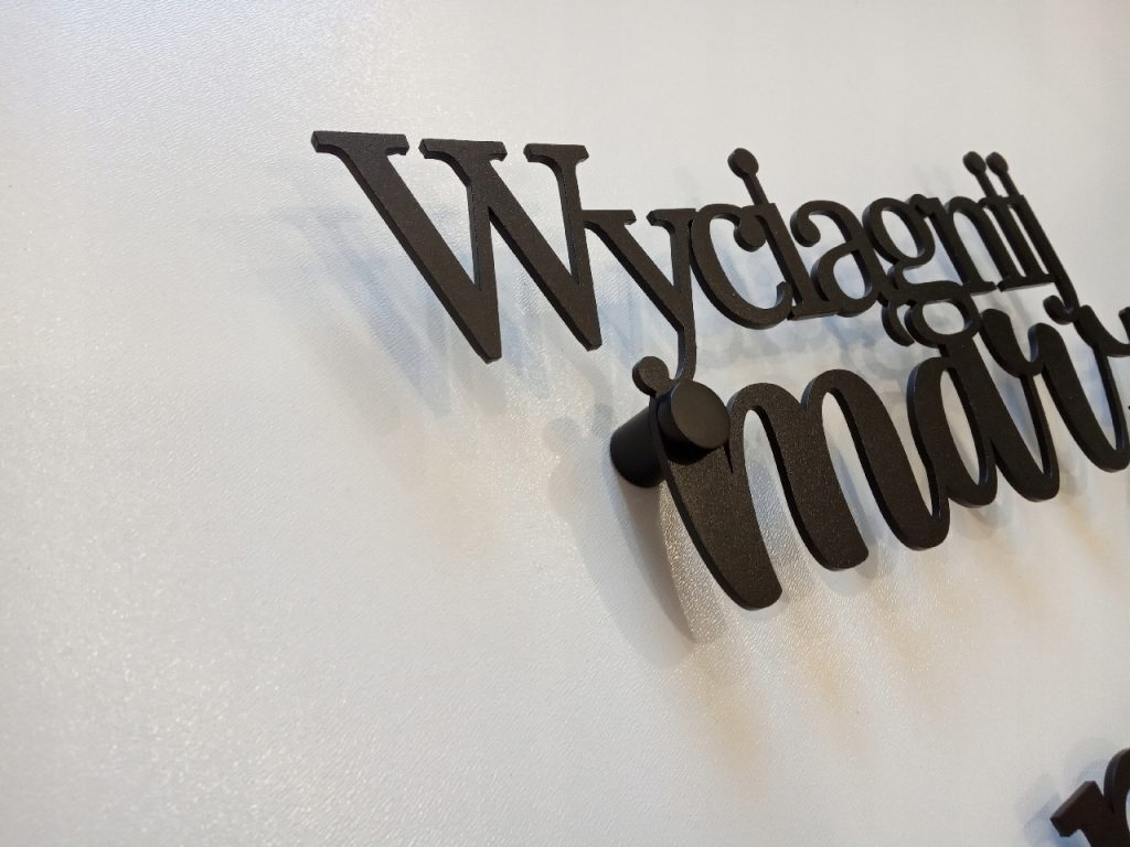 Napis metalowy ścienny Wyciągnij marzenia 40 cm - obrazek 2