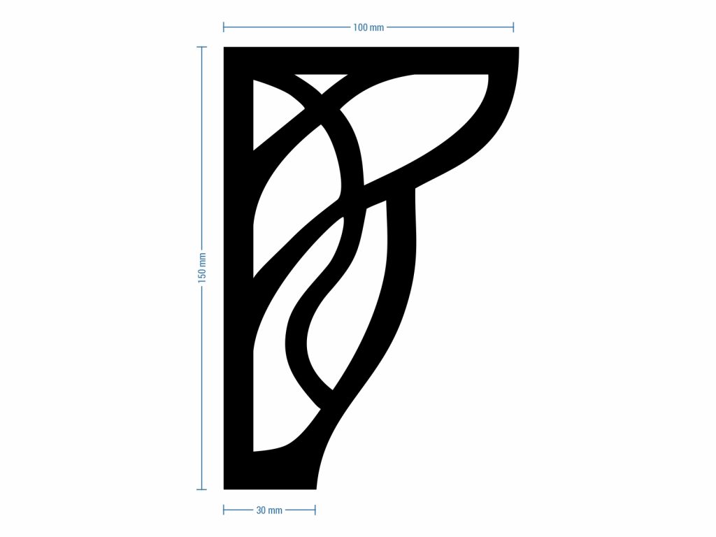 Nóżka meblowa Louis Chrom 15 cm - obrazek 4