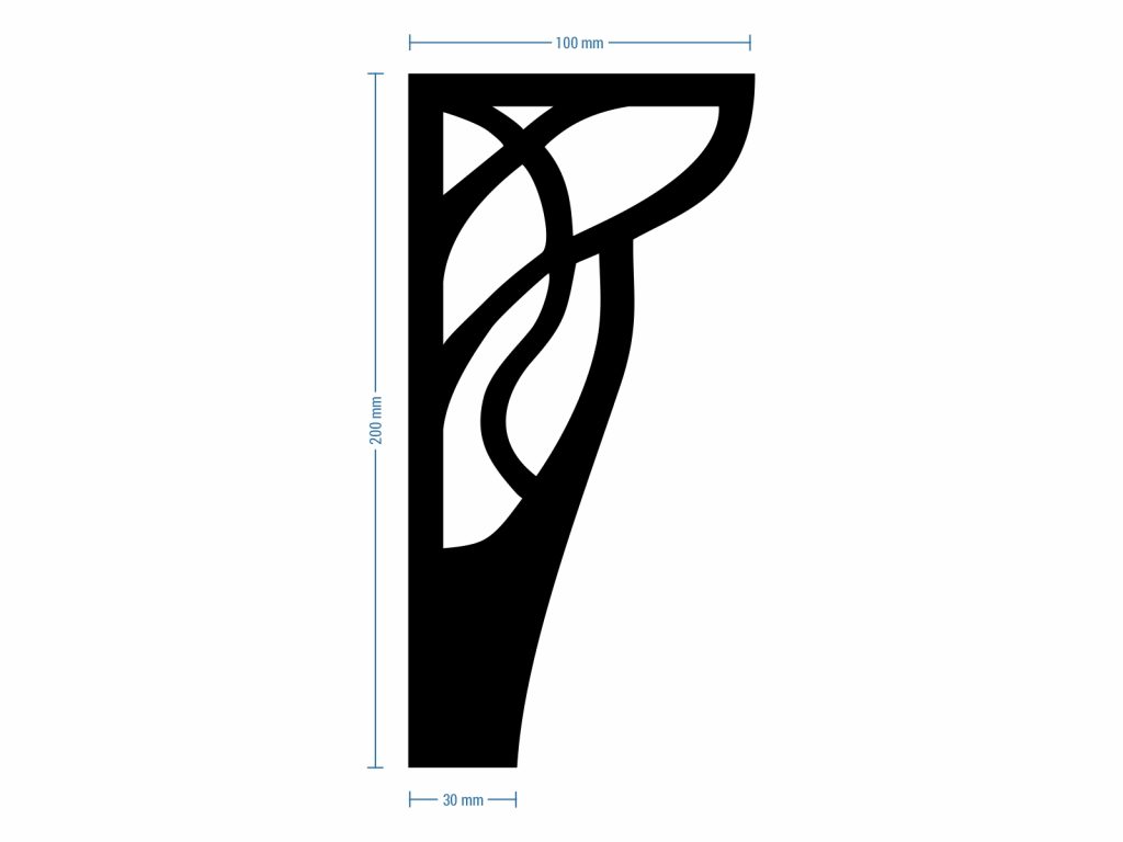 Noga do szafki Louis Chrom 20 cm - obrazek 4