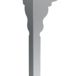 Noga meblowa Palace Chrom