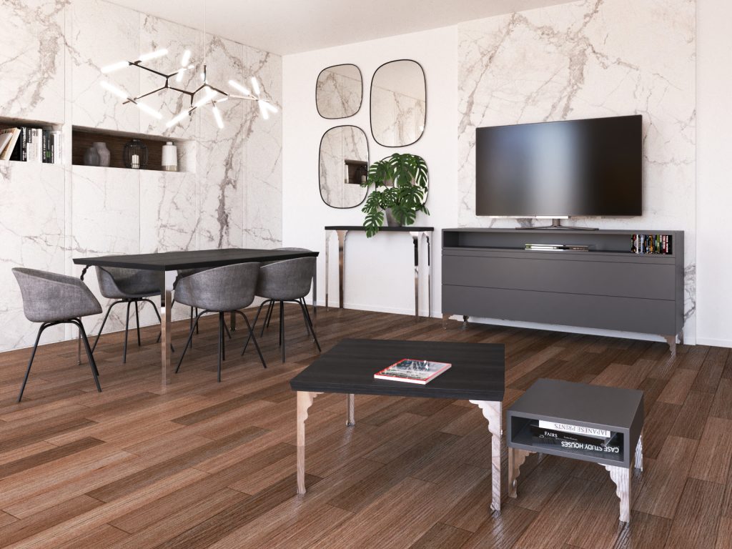 Noga do szafki Palace Chrom 20 cm - obrazek 2