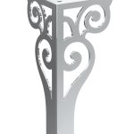 Noga do szafki Sara Chrom