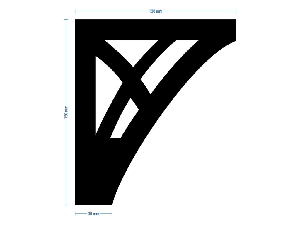 Nóżka meblowa Tracery Chrom 15 cm - obrazek 4