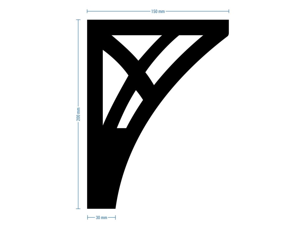 Noga do szafki Tracery 20 cm - obrazek 4
