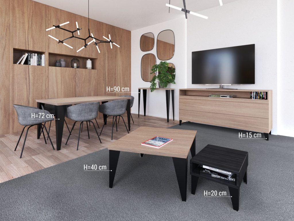 Noga do stolika Simpla 40 cm - obrazek 2