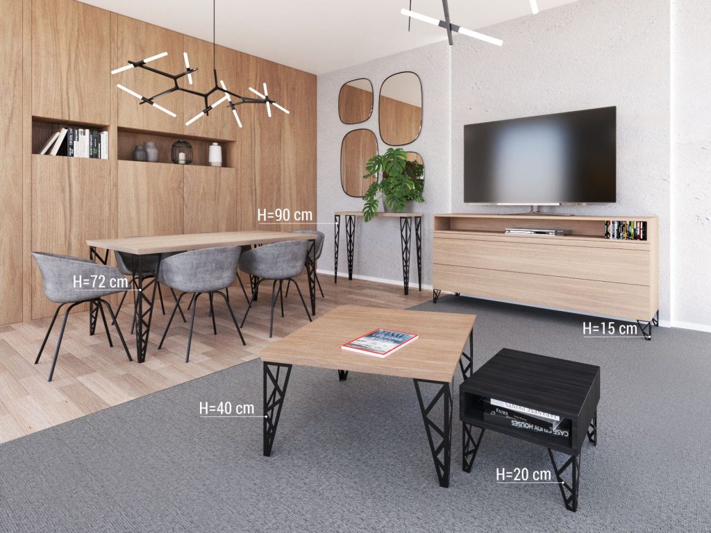 Noga do stołu Polygon 72 cm - obrazek 3