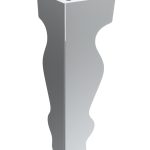 Noga do szafki Charlotte Chrom