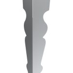 Noga meblowa Charlotte Chrom