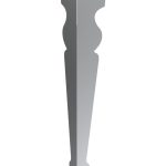 Noga do stołu Charlotte Chrom