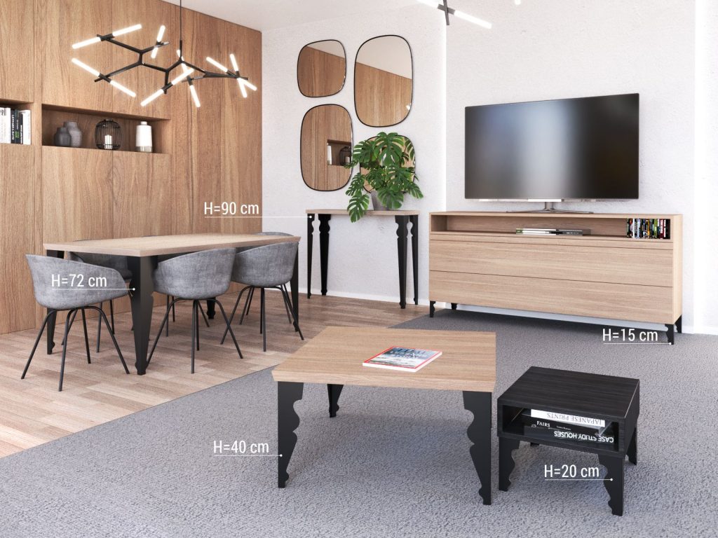 Noga do stołu Charlotte 72 cm - obrazek 3