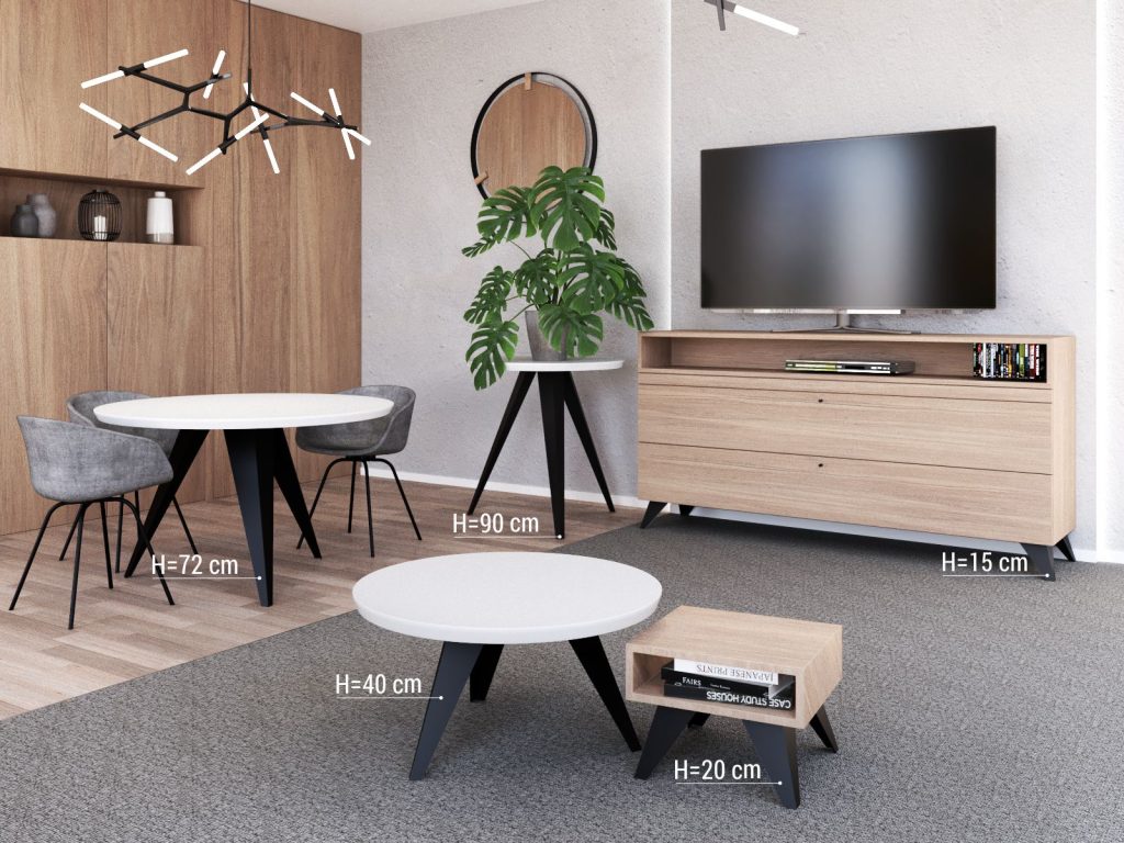 Noga do konsoli Apollo 90 cm - obrazek 2