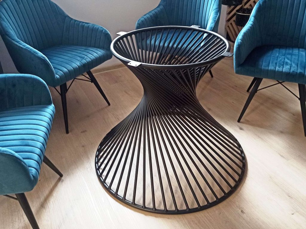 Noga metalowa do stołu Twist Loft - obrazek 2