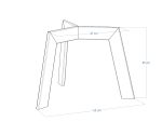 Noga metalowa do stolika Triangle S - obrazek 4