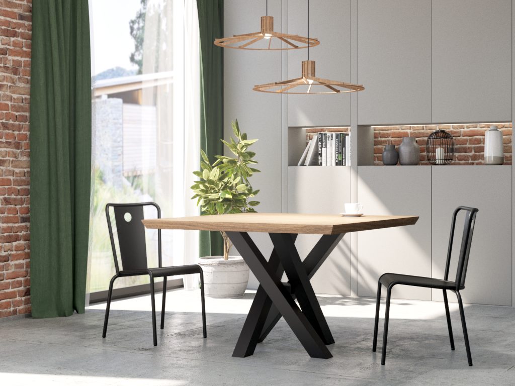 Noga metalowa do stołu Mediolan S - obrazek 5