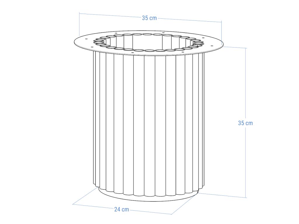 Podstawa metalowa do stolika Toro S 35 - obrazek 5
