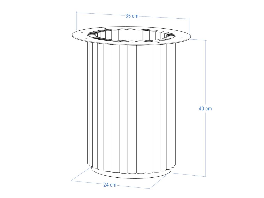 Podstawa metalowa do stolika Toro S 40 - obrazek 5