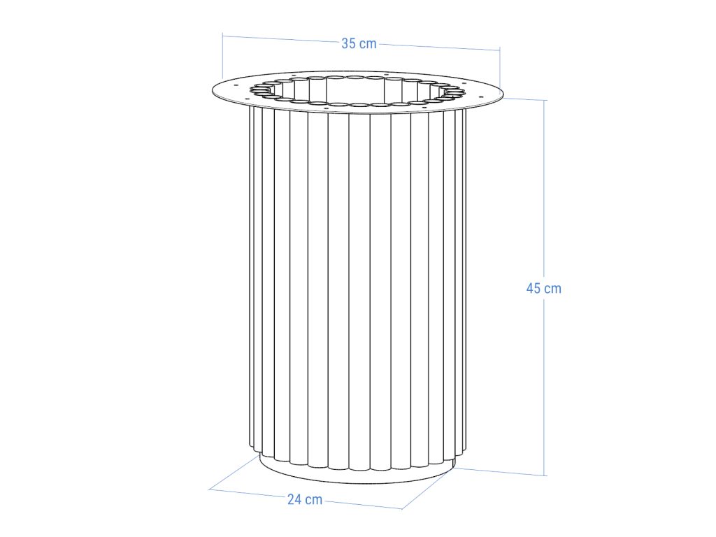 Podstawa metalowa do stolika Toro S 45 - obrazek 5