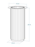 Podstawa ze stali nierdzewnej do stolika Toro S H - obrazek 5