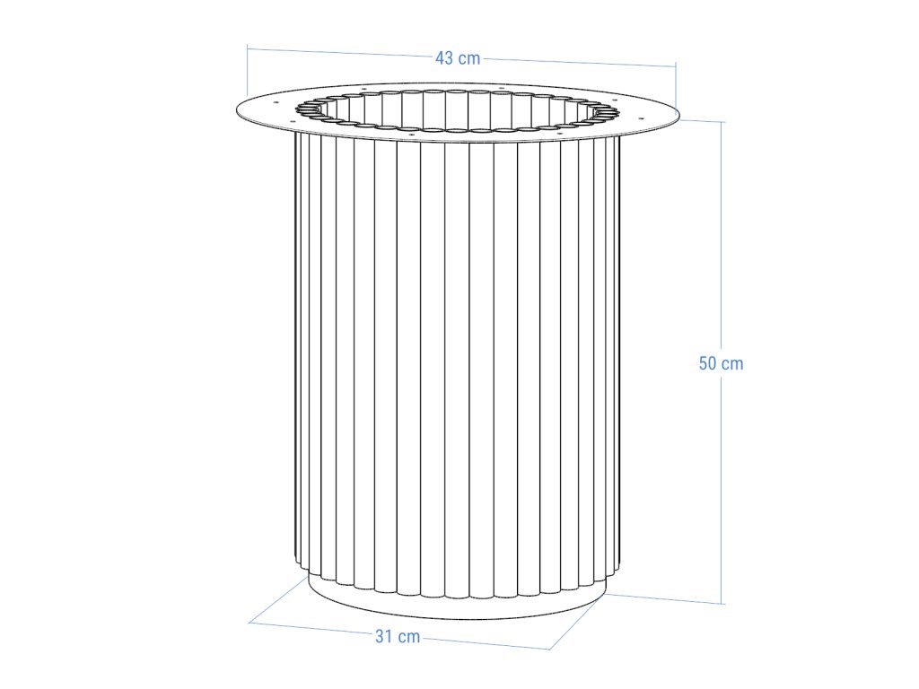 Podstawa metalowa do stolika Toro M 50 - obrazek 5