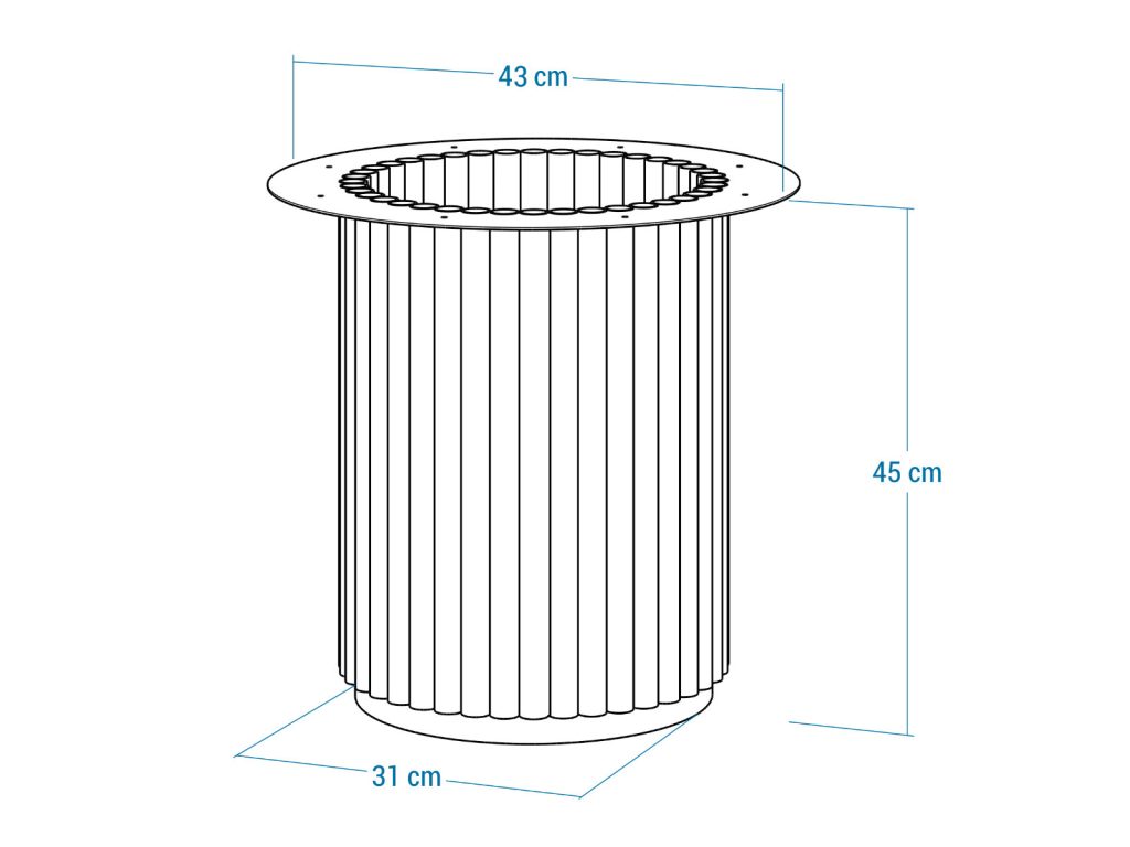 Podstawa metalowa do stolika Toro M 45 - obrazek 6