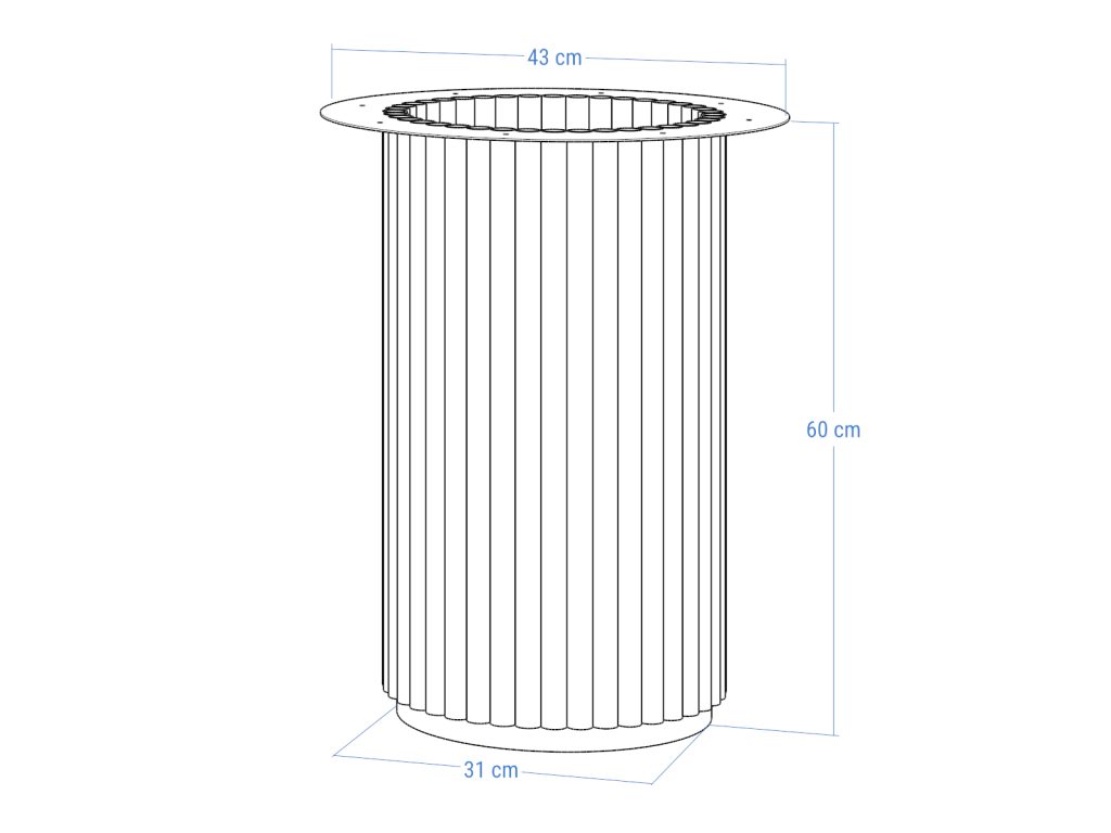 Podstawa metalowa do stolika Toro M 60 - obrazek 5