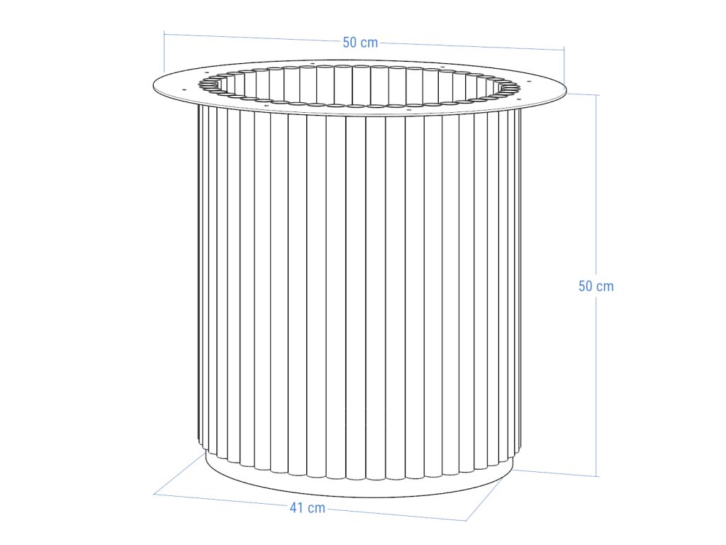 Podstawa metalowa do stolika Toro L 50 - obrazek 5