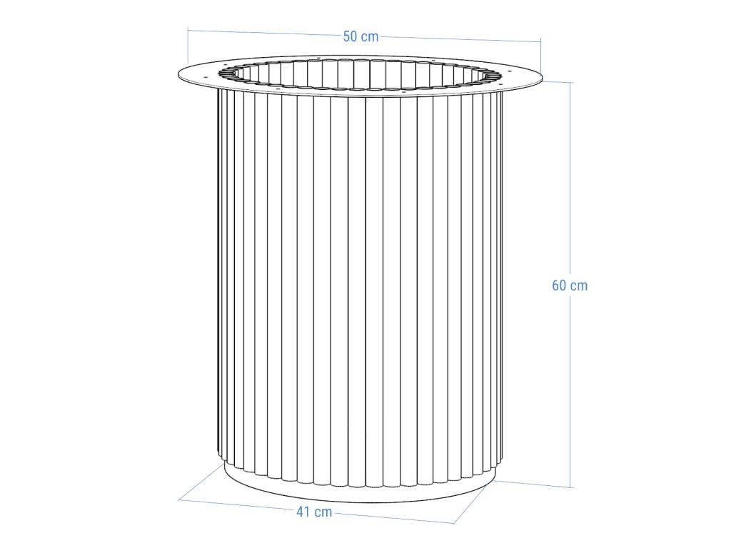 Podstawa metalowa do stolika Toro L 60 - obrazek 5