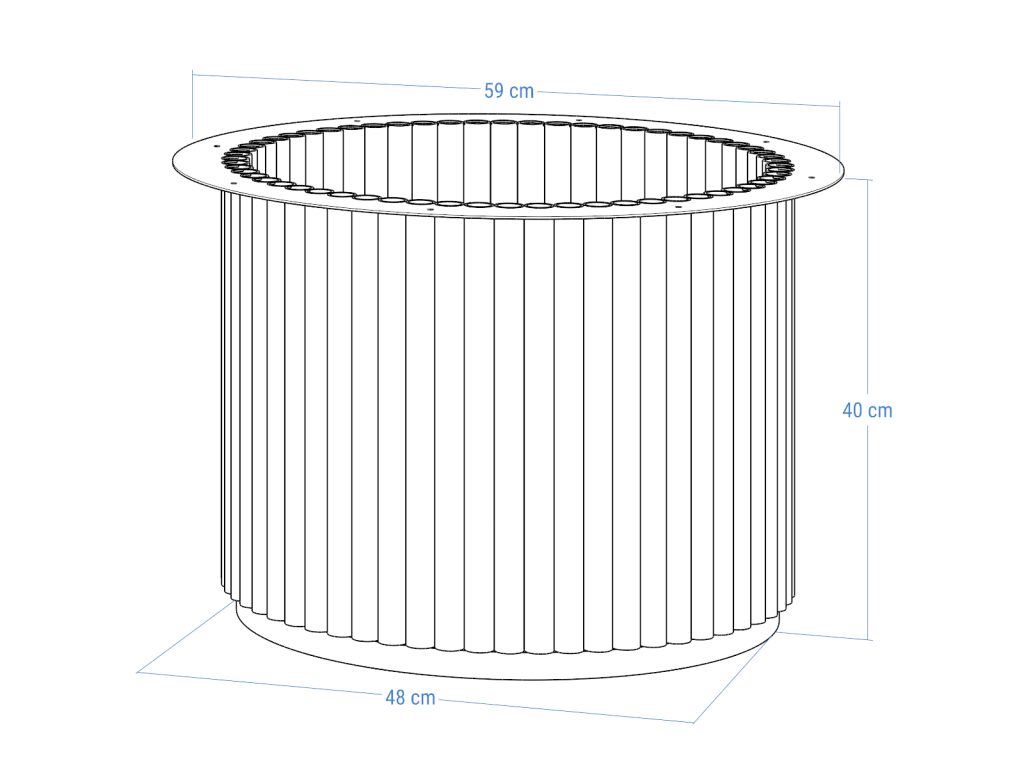 Podstawa metalowa do stolika Toro XL 40 - obrazek 5