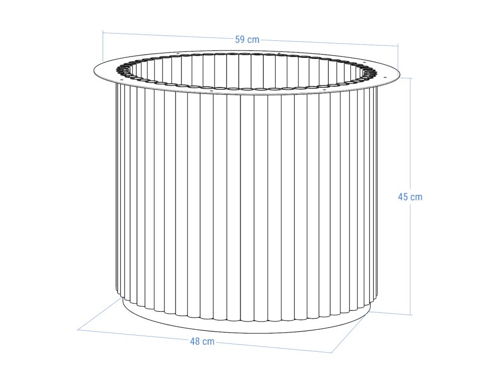 Podstawa metalowa do stolika Toro XL 45 - obrazek 5