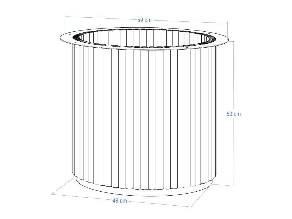 Podstawa metalowa do stolika Toro XL 50 - obrazek 5
