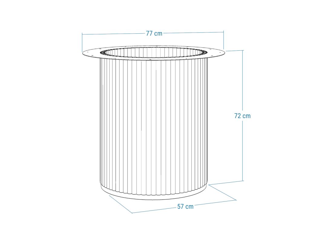 Podstawa metalowa do stołu Toro M - obrazek 4