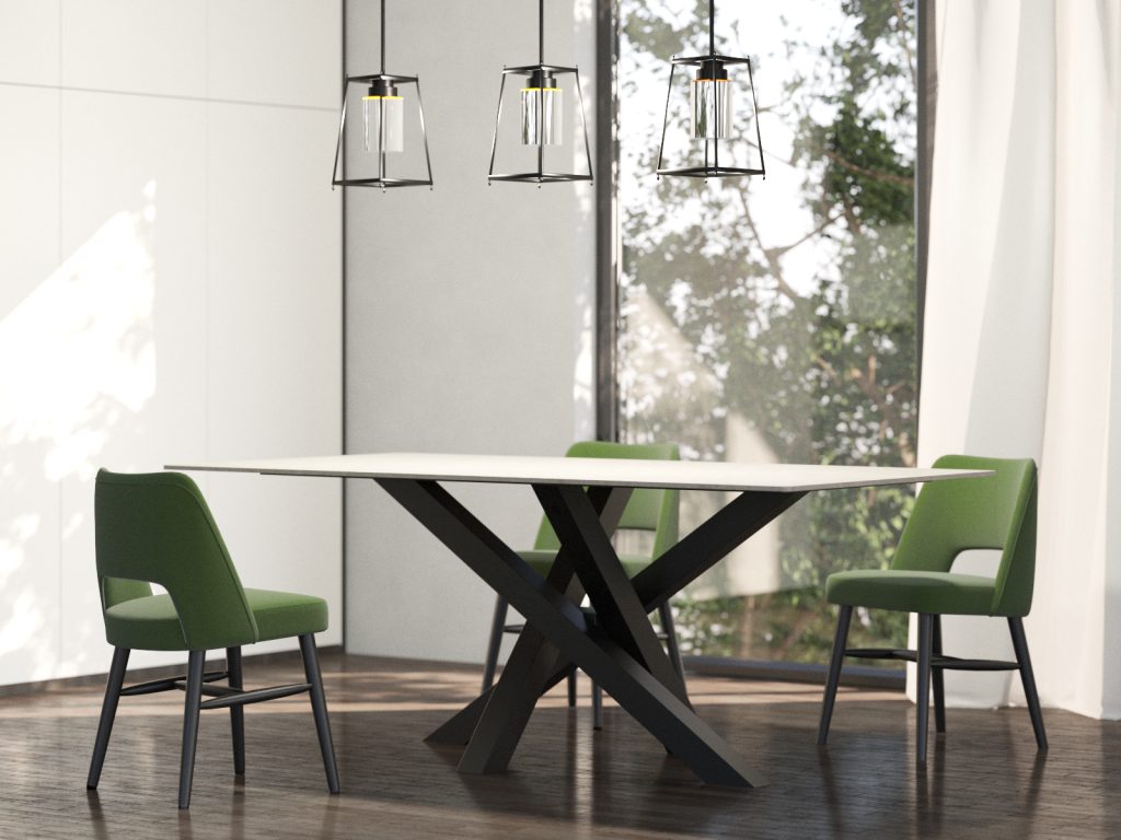 Noga metalowa do stołu pod blat kamienny Mediolan M - obrazek 3