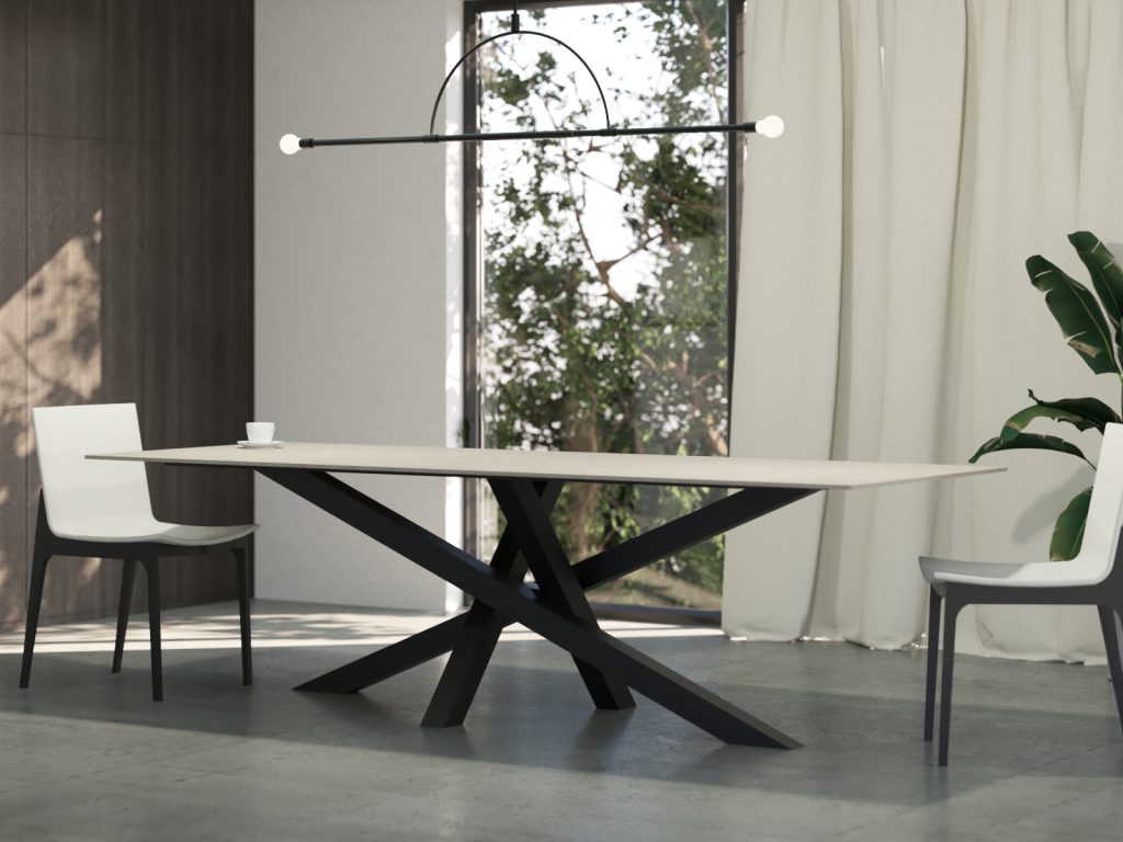 Noga metalowa do stołu pod blat kamienny Mediolan XL - obrazek 3