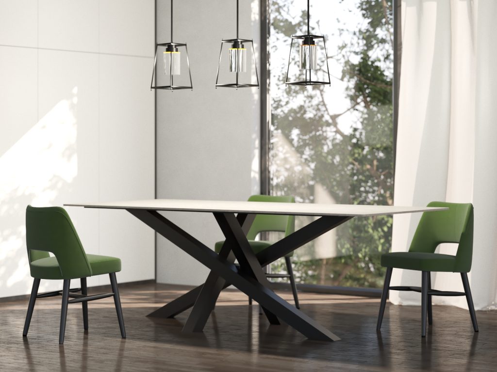 Noga metalowa do stołu pod blat kamienny Mediolan L - obrazek 3