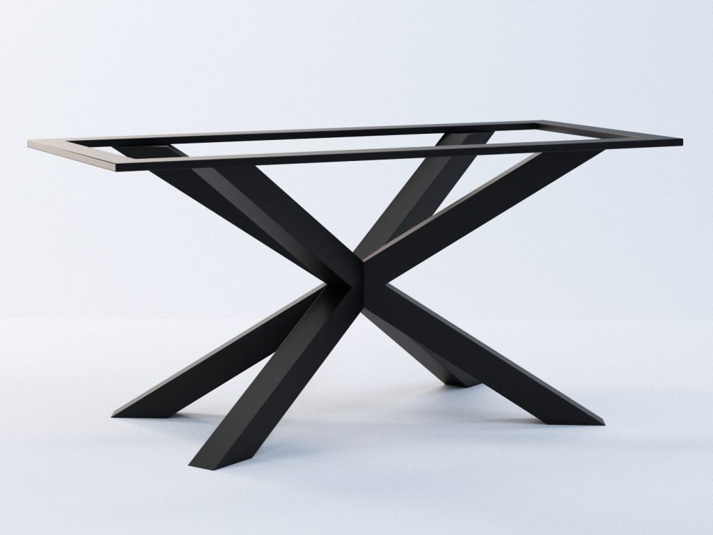 Noga metalowa do stołu pod blat kamienny Pająk M - obrazek 2