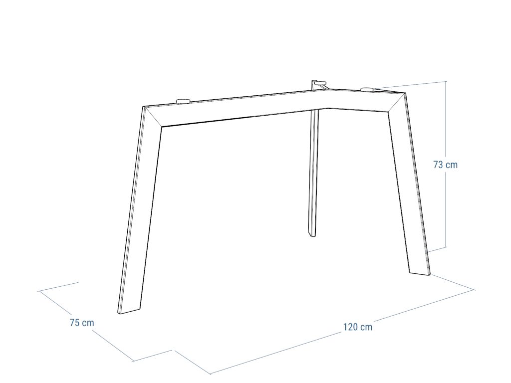 Stelaż do stołu pod blat szklany Triangle M - obrazek 4