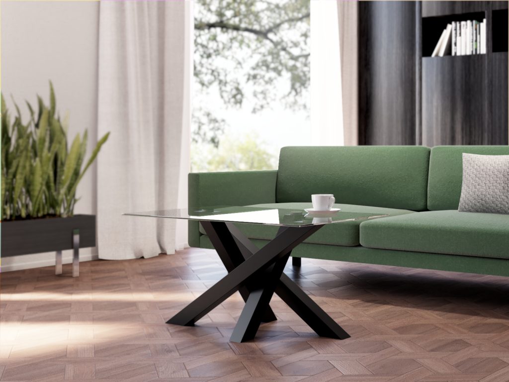 Noga do stolika pod blat szklany Mediolan M - obrazek 4