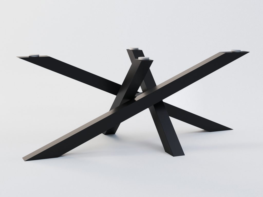 Noga do stolika pod blat szklany Mediolan L - obrazek 2