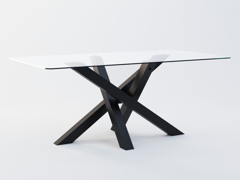 Noga do stołu do blatu szklanego Mediolan M - obrazek 3