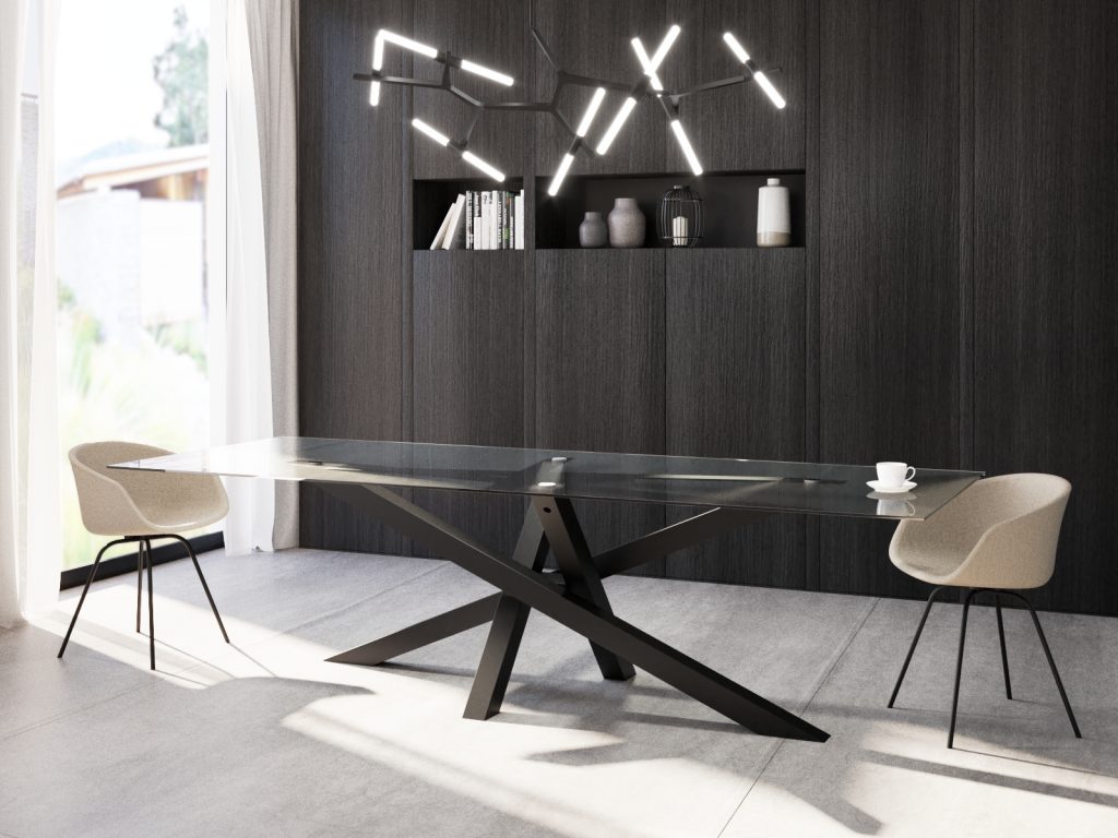 Noga do stołu do blatu szklanego Mediolan XL - obrazek 4