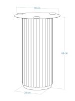 Podstawa metalowa do stolika pod blat szklany Toro S H - obrazek 4
