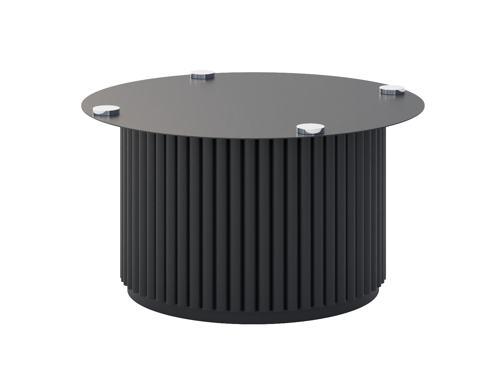 np-bs-141-59x59x35-cza Podstawa metalowa do stolika pod blat szklany Toro XL - obrazek 1