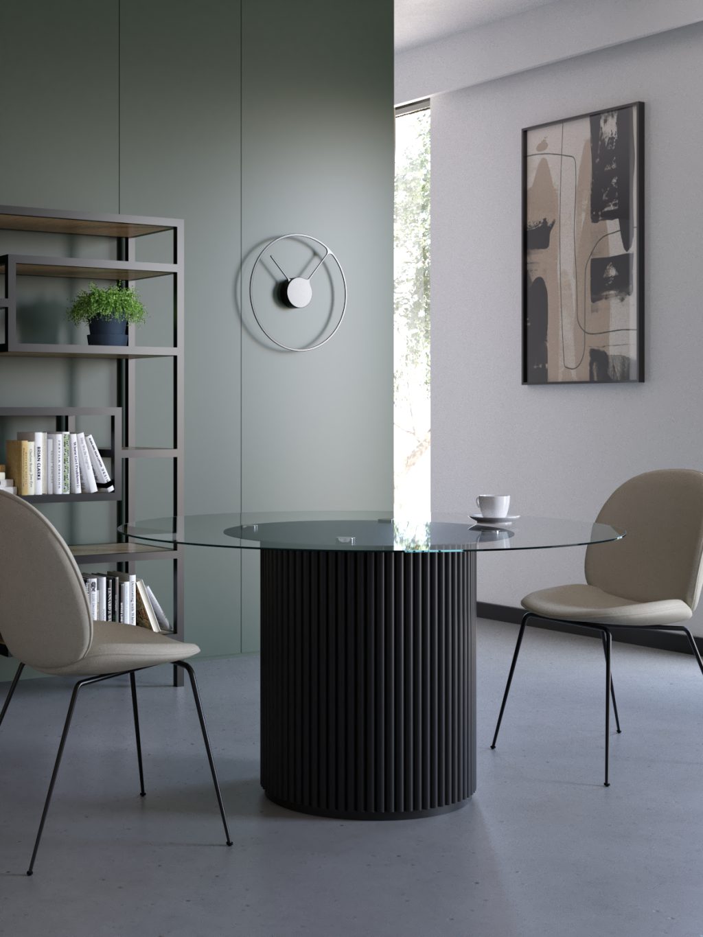 Podstawa metalowa do stołu pod blat szklany Toro M - obrazek 3