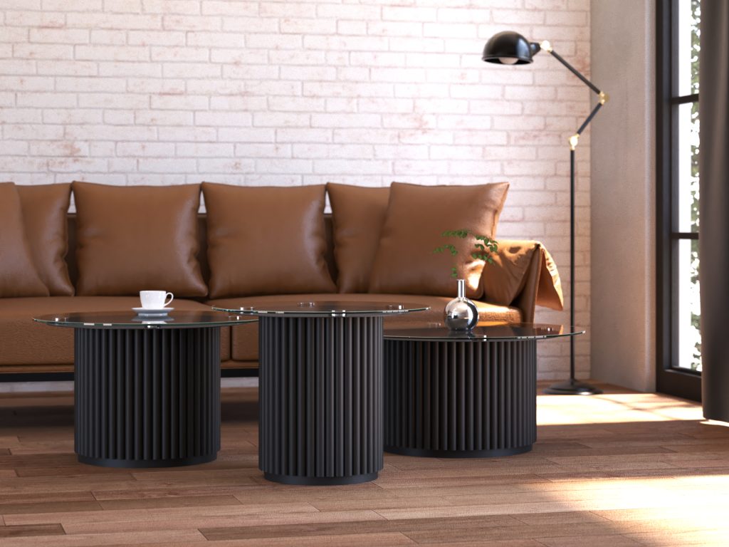 Podstawa metalowa do stolika pod blat szklany Toro L - obrazek 4