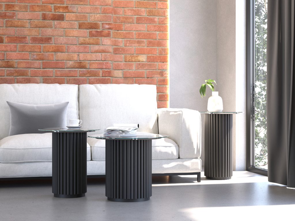 Podstawa metalowa do stolika pod blat szklany Toro L - obrazek 3