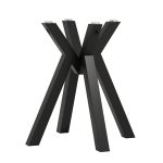 Noga metalowa do stołu pod blat szklany Louvre