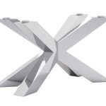 Noga do stolika pod blat szklany Pająk Heavy Chrom M