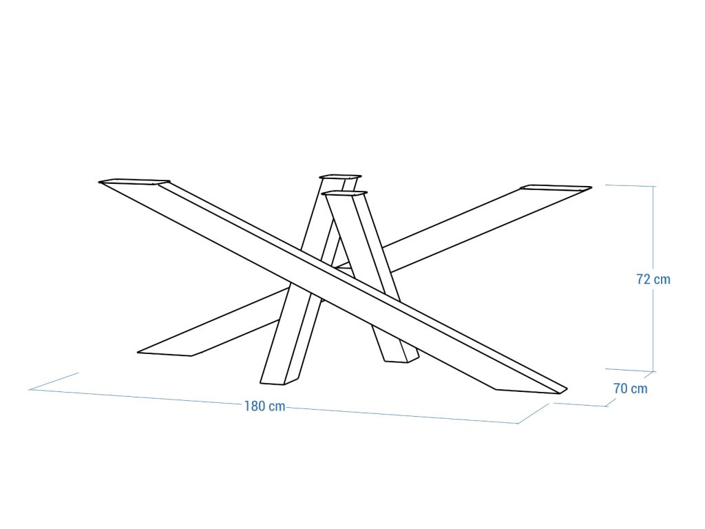 Noga do stołu ze stali nierdzewnej chrom Mediolan Heavy XL - obrazek 5