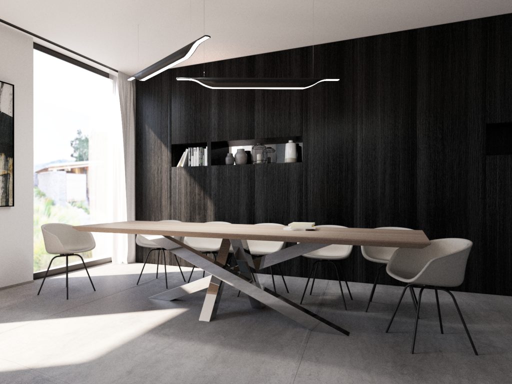 Noga do stołu ze stali nierdzewnej chrom Mediolan Heavy XXL - obrazek 4