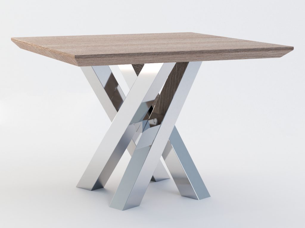 Noga ze stali nierdzewnej do stolika Mediolan S - obrazek 4